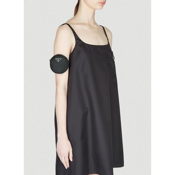 PRADA Round Wrist Pouch in Black - Picture 2 of 6